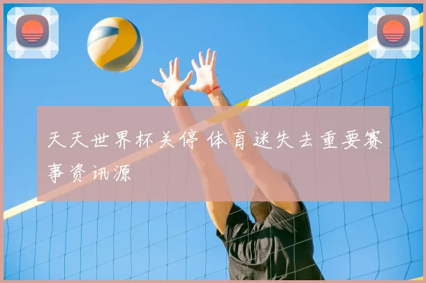 天天世界杯关停 体育迷失去重要赛事资讯源