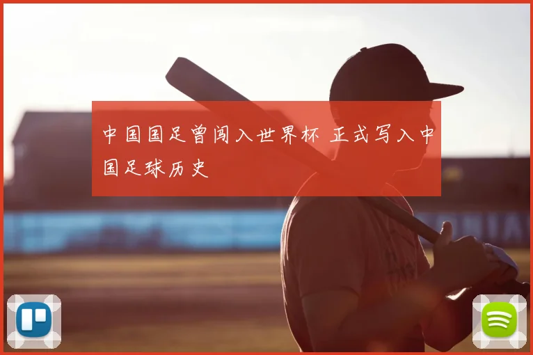中国国足曾闯入世界杯 正式写入中国足球历史
